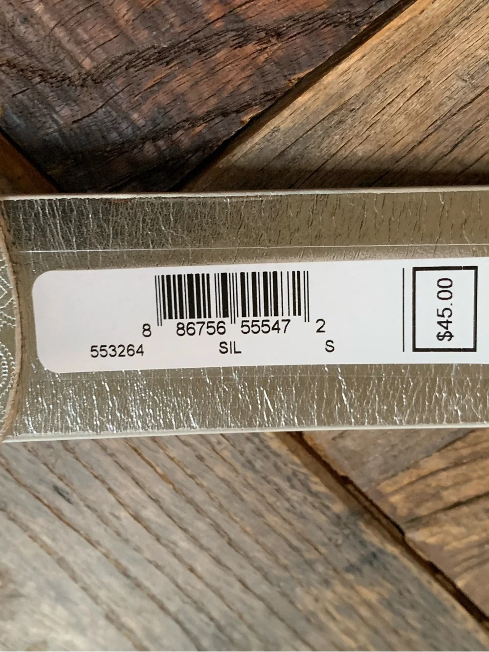 Michael Kors Silver Monogram Logo Belt